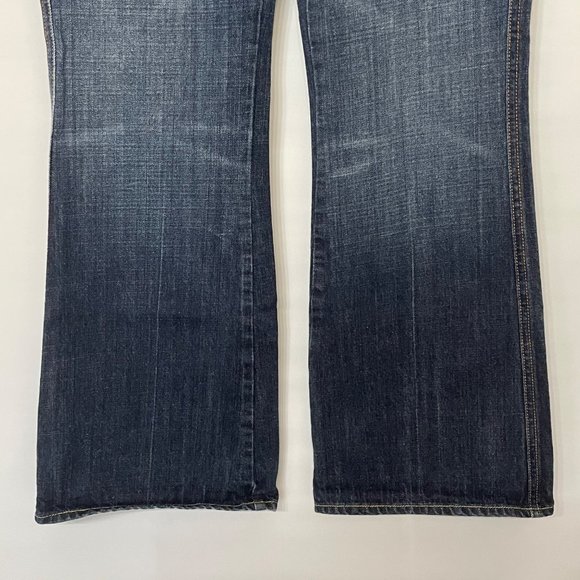 7 For All Mankind Womens 30 A Pocket Bootcut Flare Denim Jeans Low Rise USA Made - Picture 6 of 16